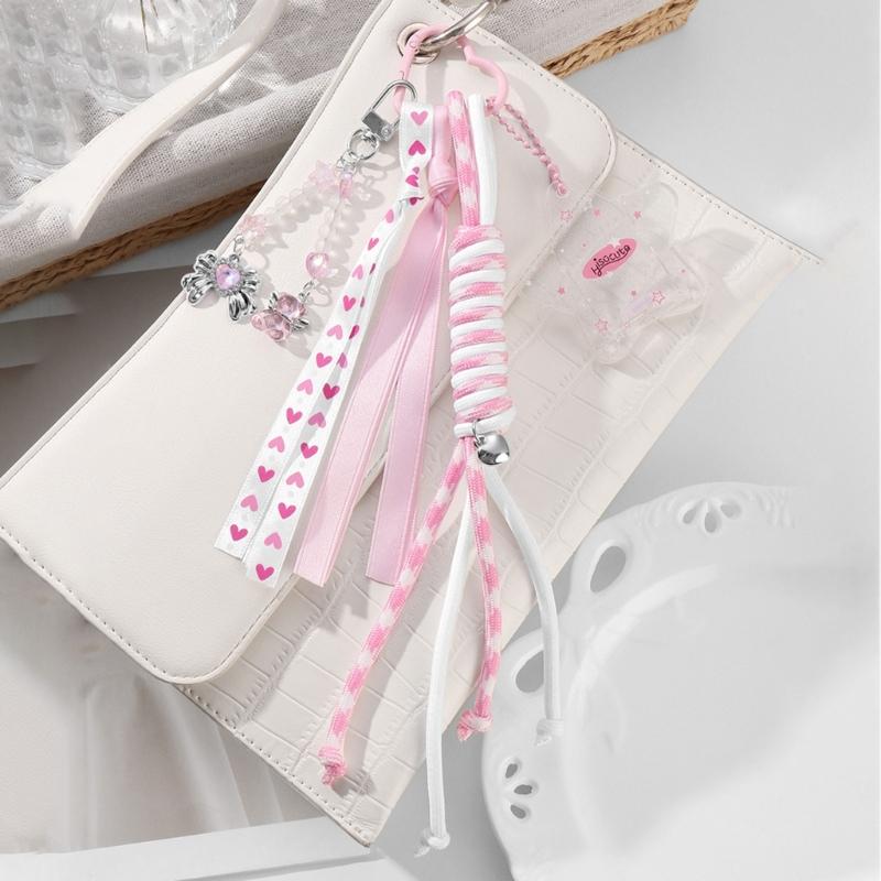 Unique Mini Bag Accessory With Acrylic Frame And Metal Star DIY Craft Keychain Decoration for Women