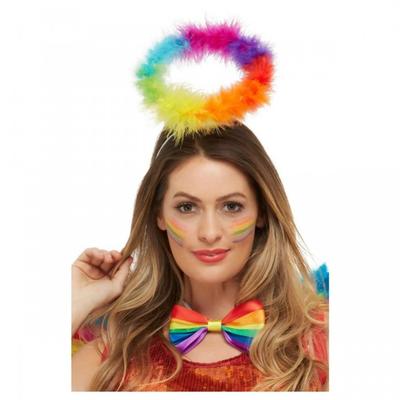 Smiffys Unisex Adult Angel Rainbow Halo Headband