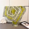 Luxury Horse Lightweight Faux Silk Printed 70cm Small Square Scarf Shawl Neck Scarf High-End Fashion Neck Head Wrap Scarf