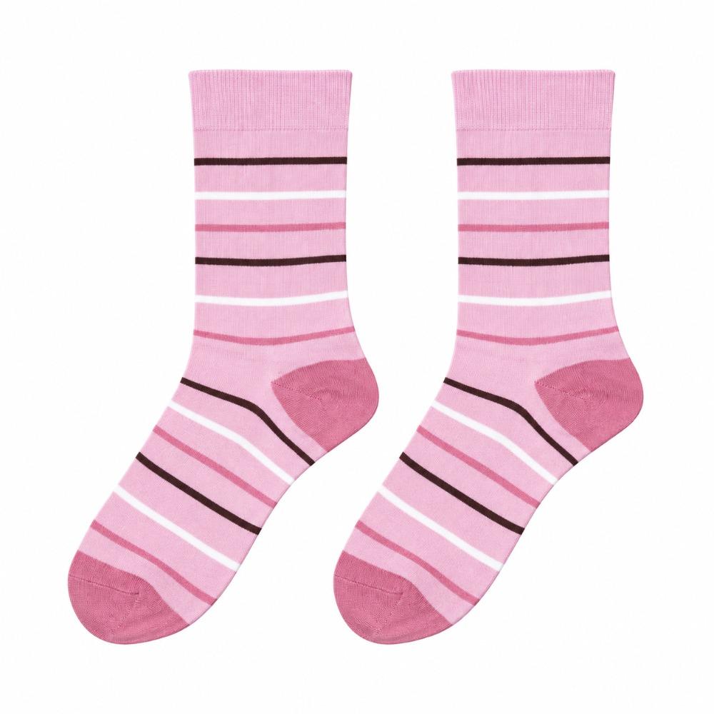 Autumn Winter Stripe Long Socks Odor-Resistan Breathable Socks Casual Wear