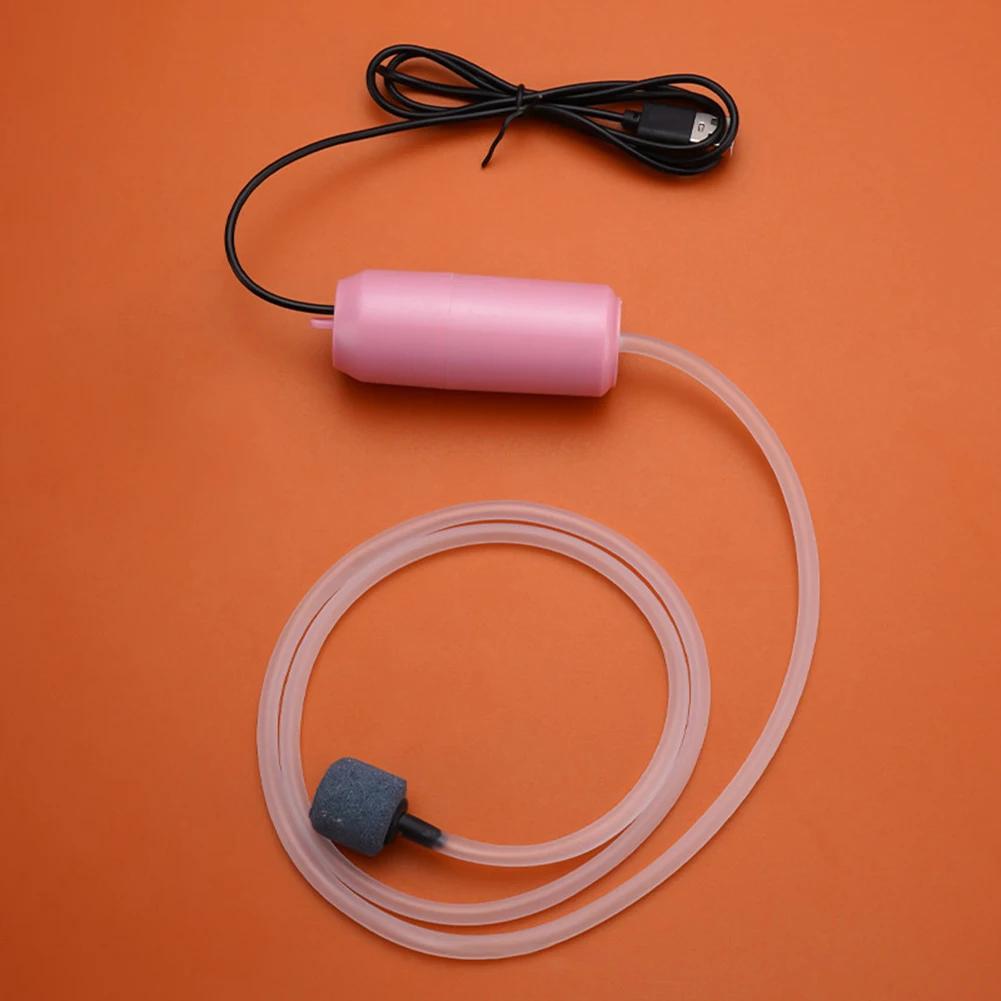 Mini Aquarium Air Pump Portable USB Fish Tank Oxygen Air Pump With Air Stone Mute Energy Saving Oxygen Pump For Aquarium Fishing