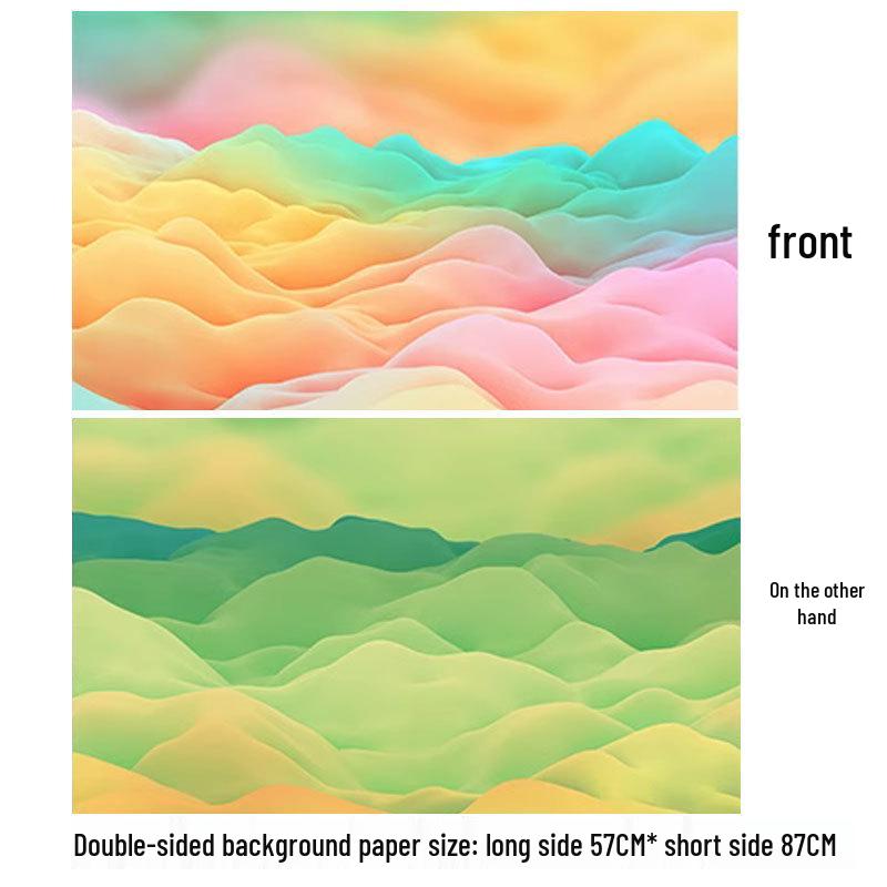 Double-Sided 3D Photo Backdrop for Food Photography and Still Life Props