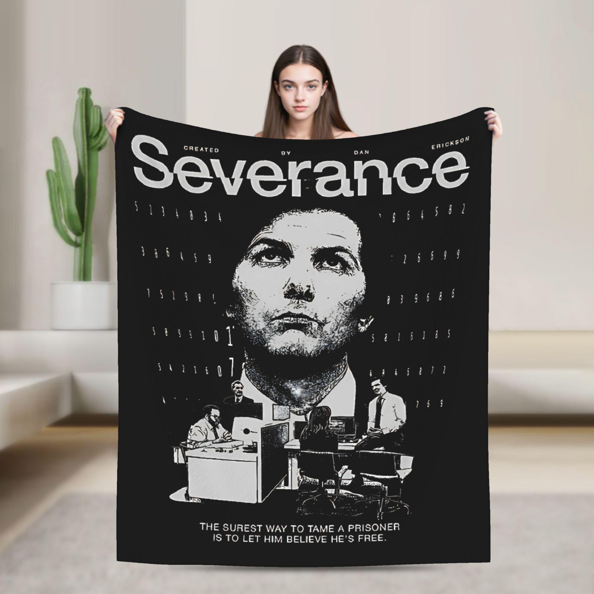 

lumon industries severance Tv Blankets Picnic Flannel Bedding Throws For Couch Bed Soft Warm Customized Quality Bedspread 75x90cm