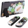 Schutzhülle kompatibel mit PlayVital, weicher TPU-Slim-Case-Abdeckung für Switch mit bunter ABXY-Tastenkappe und Switch, [Flowers Sheep-chan]