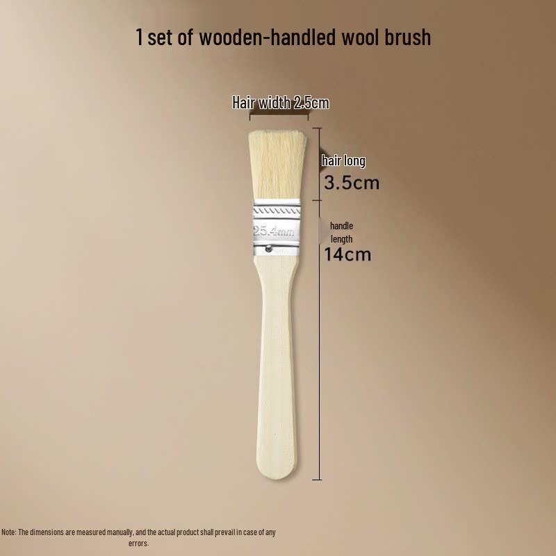 Nylon Bristle Art Brush with Wood Handle for Oil Painting