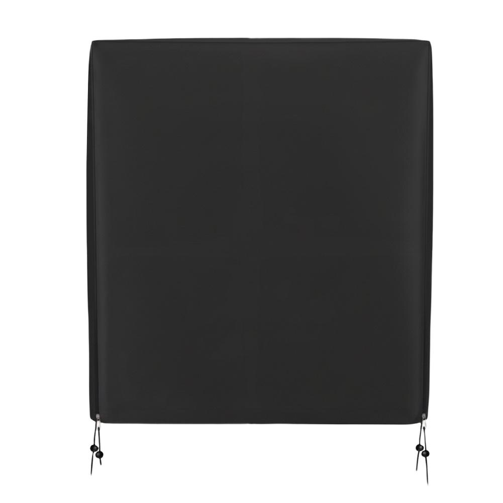 Outdoor Cabinet Cover for For Garden Storage 420D Oxford 89 X 38 X 94 Cm Black Water Resistant Easy To Clean Simple Secure Fit
