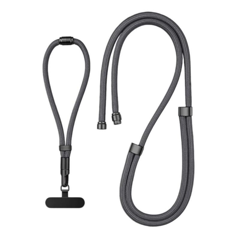Strong Wristband Multifunction Adjustable Phone Neck Strap with Not Loss Locking Clip Upgrades Strap for Mobile Devices