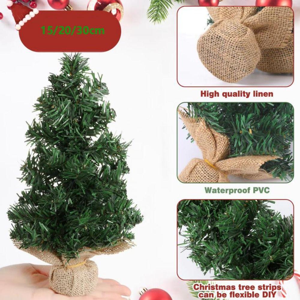 Plastic Desktop Fake Pine 15/20/30cm DIY Small Desktop Decorative