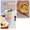 4Pcs Oven Safe Ramekins for Baking Colorful Fluted Porcelain Bowls Creme Brulee Dishes  Desserts