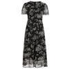 French Elegant V-Neck Floral Dress