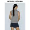 UR 2025 Women's Sleeveless Lapel Knit Top