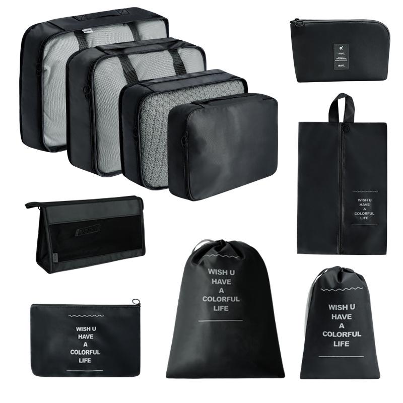 7-Piece Travel Storage Bag Set for Clothing and Luggage Organization
