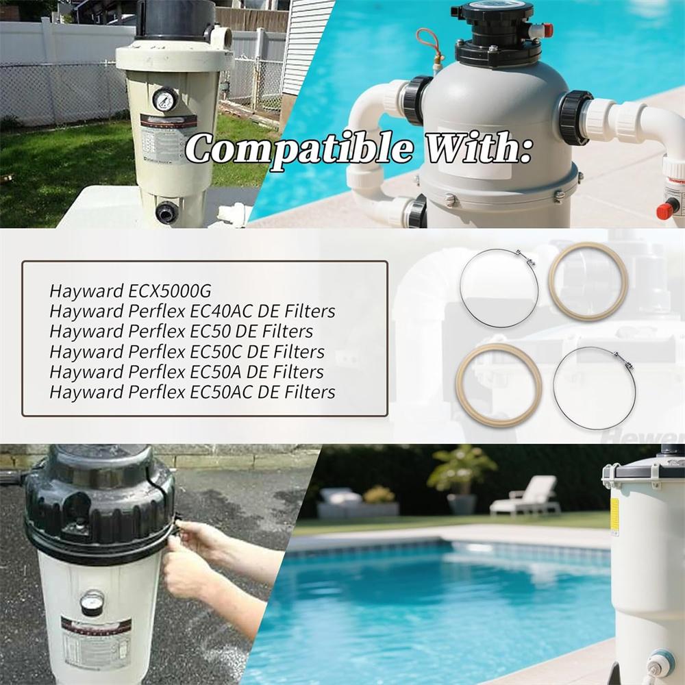 2Pcs HAY-051-1507 Diaphragm Gasket with Ring Compatible with Hayward ECX5000G