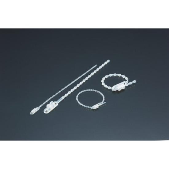 TRUSCO Double Head Knot x Maximum Binding Diameter Tie, 4.0mm 230mm, 62mm, White, TRKTV-230E