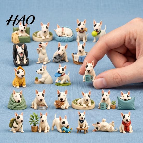 24 Day Holiday Surprise Dog Advent Calendar 2026, 24-Day Christmas Countdown with Acrylic December Daily Celebration Cute Ornaments, Collectible