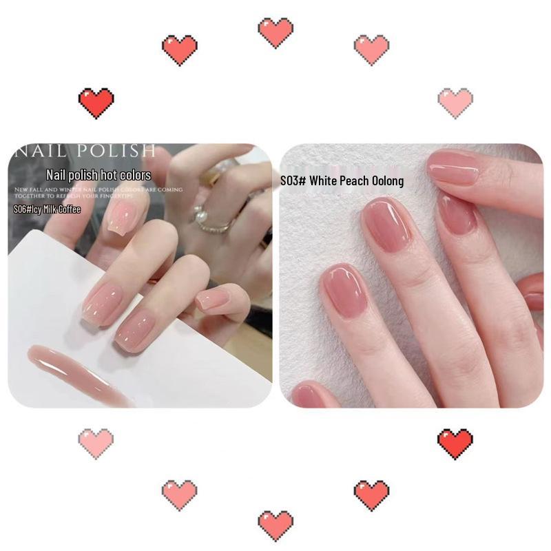 Whitening Water-Based Peelable Nude Nail Polish - Odorless, No-Bake, Ice Clear