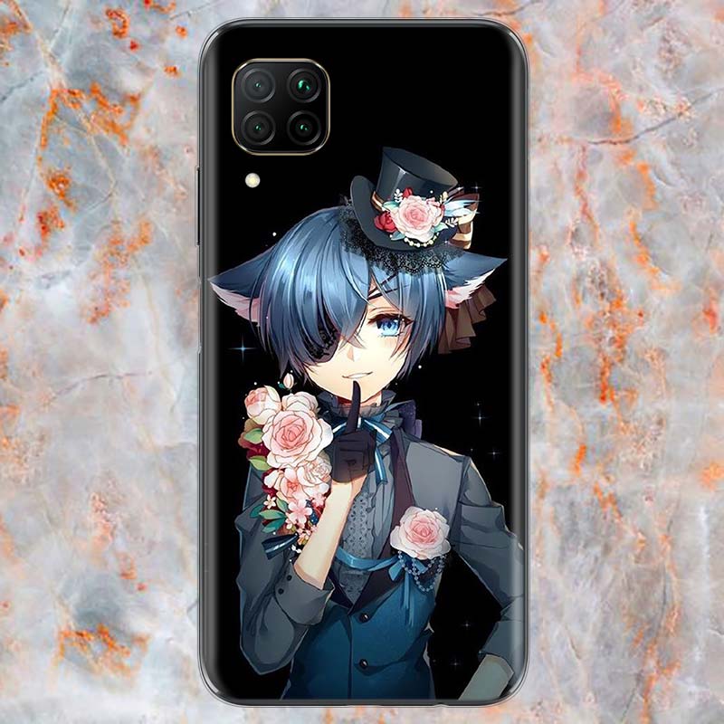 

Butler Anime Cartoon For Huawei Mate 40 30 20 20X 10 RS P Smart 2021 2020 Z S Pro Plus Lite 2019 Phone Case Shell Mate 40 Pro