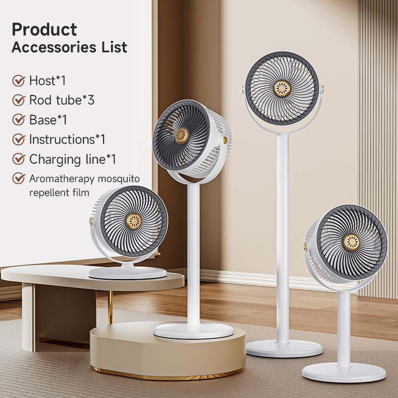 

Wireless Fan Height Adjustable Outdoor Travel Camping Long Endurance USB Charging Portable Student Dormitory High Wind Power белый