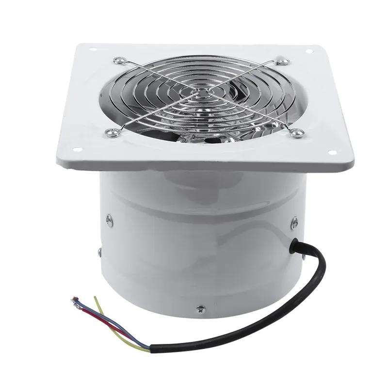 Ventilatore Estrattore Metallo Ferro per Ventilazione 4/6/8", Silenzioso con Valvola di Non Ritorno Anti-reflusso, Ventilatori da Parete&Finestra per Casa