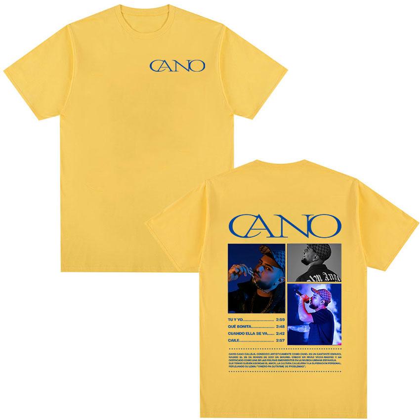 Rapper Cano Triana Tour 2025 Album Graphic Tshirt Unisex Hip Hop Gothic Punk Tshirt Vintage Oversized Short Sleeve Tees Streetwear
