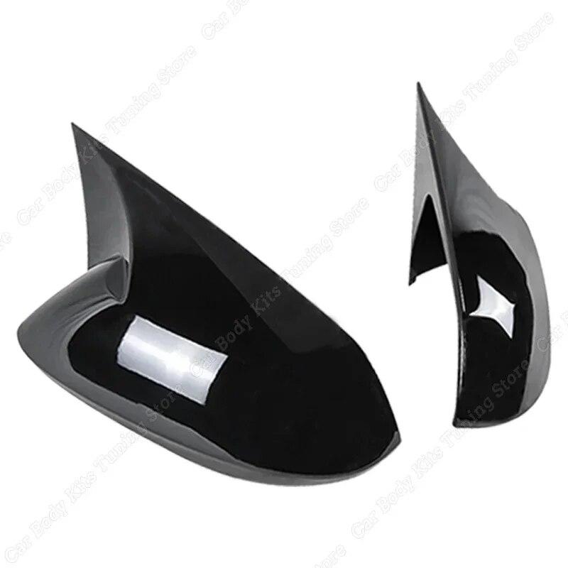 For Toyota Corolla      Gloss Black Side Rearview Mirror Cover Cap Exterior Trim Body Kits Car Accessories