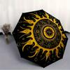 1pc Sun Mandala Automatic Umbrella - 8-Rib Foldable Design, Outdoor Adventures, and Family Celebrations Yy250829077