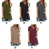 Women's Short Sleeve T Shirt Plus Size Tops Casual V Neck Tunic Loose Blouse