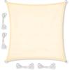Garten-Sonnensegel wasserdicht Sonnenschutz Balkon Terrasse Beige 4m
