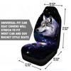 Universal Car Seat Cover Thickening Polyester 3D Wolf Seat Auto Inclusive Front Cover Interior V9Z5