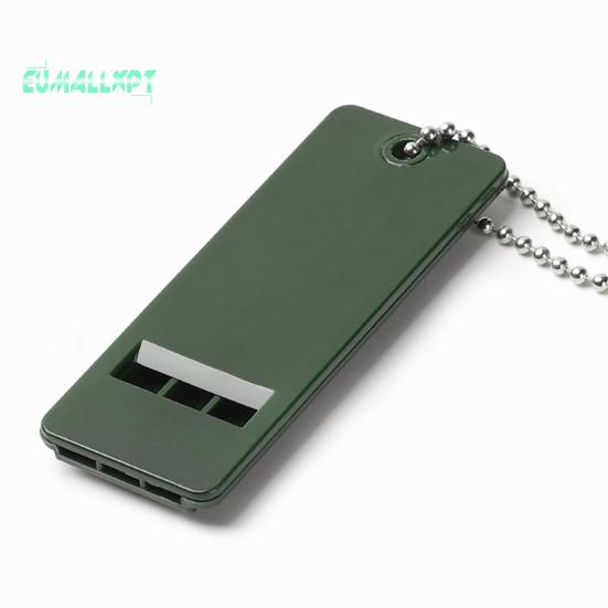 2Pcs 3-Frequency Whistle Keychain High Decibel Survival Camping Hiking Emergency Tool