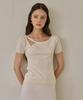 Peullobeu Unbal Neck Knit_Wh