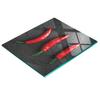 Tempered Glass Board with Decorative Chili Pepper Stone Pattern 60X52 Cm