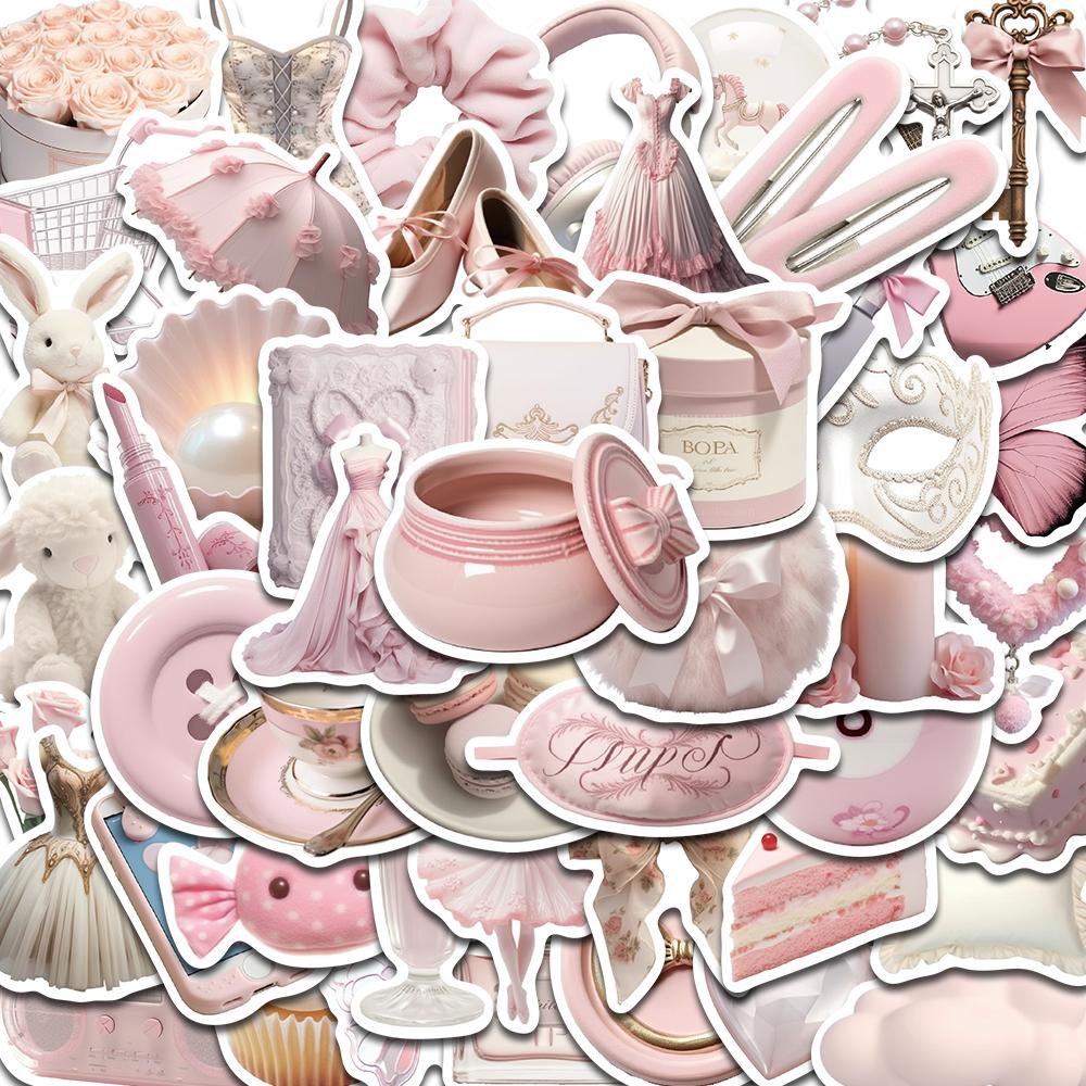 50PCS Ballet Instagram Stickers Cute Creative Reward Photocard Home Decoration Wall Sealing Gift Label Gift Creative Decor