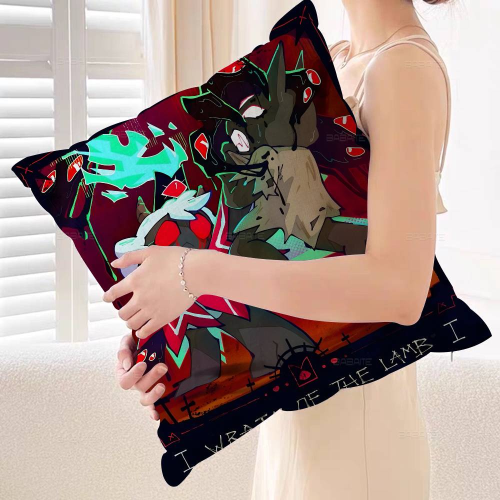 Popular Game C-Cult Of The L-Lamb Cushion Cover Pillowcase Upholstery Sofa Throw Pillow Home Decor Pillowcas