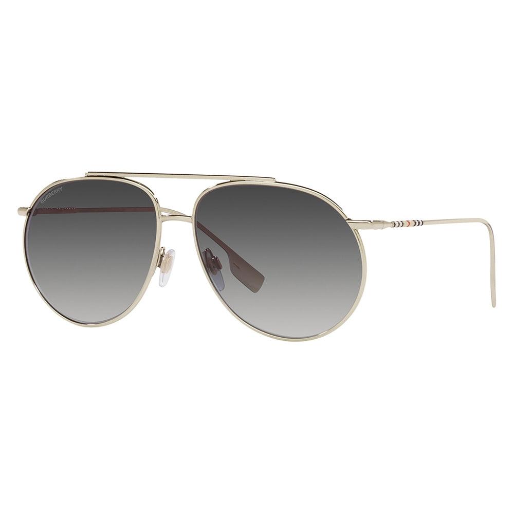 

Burberry BE 3138 11098G Женские солнцезащитные очки-пилоты 61 мм светло-золотые