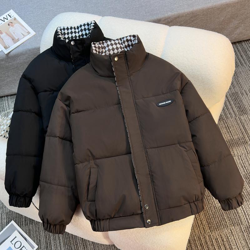 Fashion Winter Woman Short Parkas Stand Collar Loose Thick Warm Jacket Women's Coats