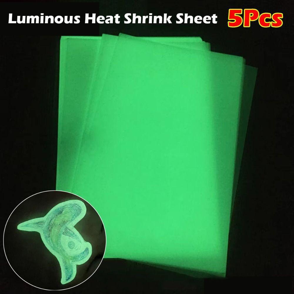 3/5/10Pcs Shrink Plastic Sheets DIY Fun Thermal Shrink Film Translucent Shrink Art Film Paper Handmade Supplies Making Deco