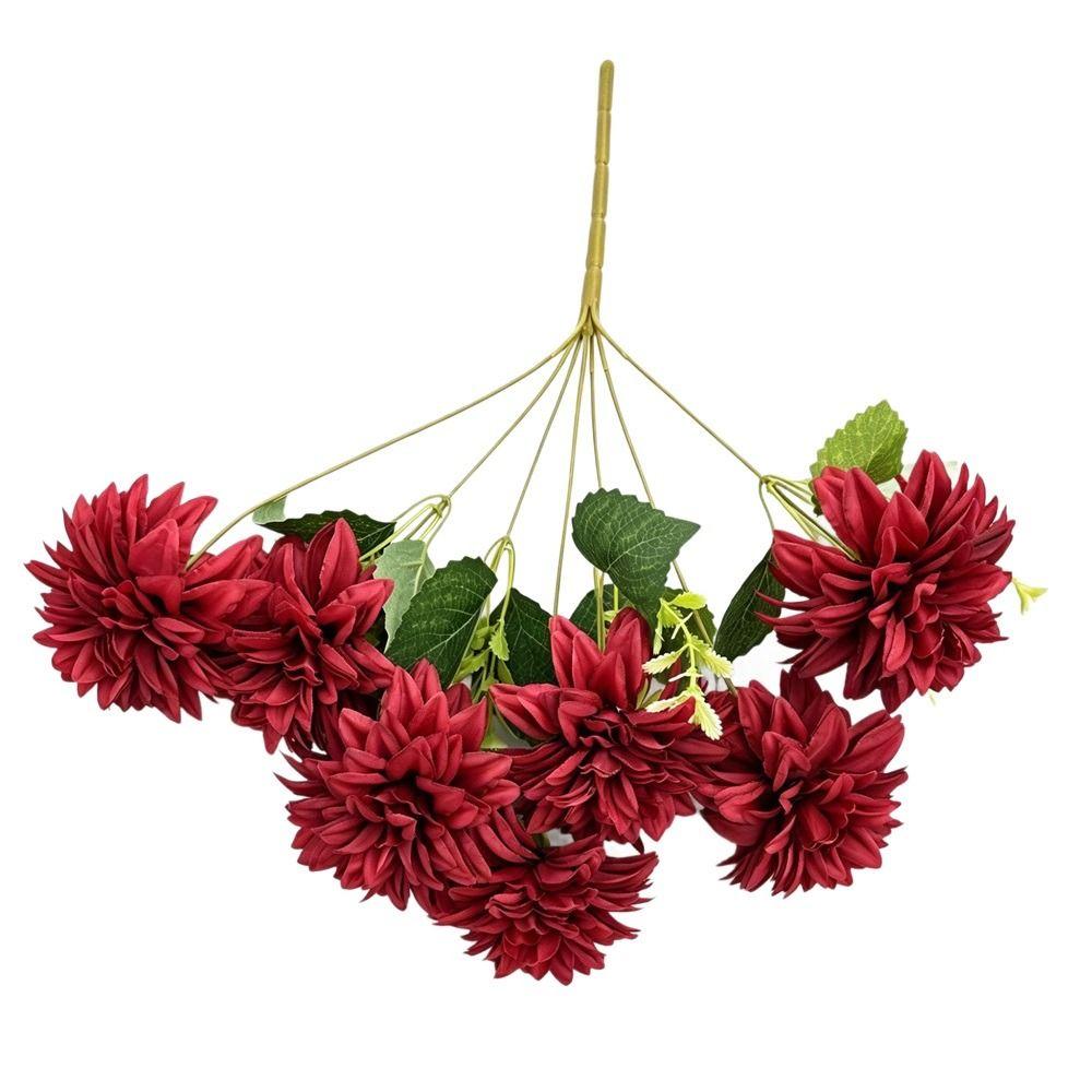 Silk Petals Dahlia Artificial Flower Multicolor Decorative Flower Simulation Flower  Home Decor
