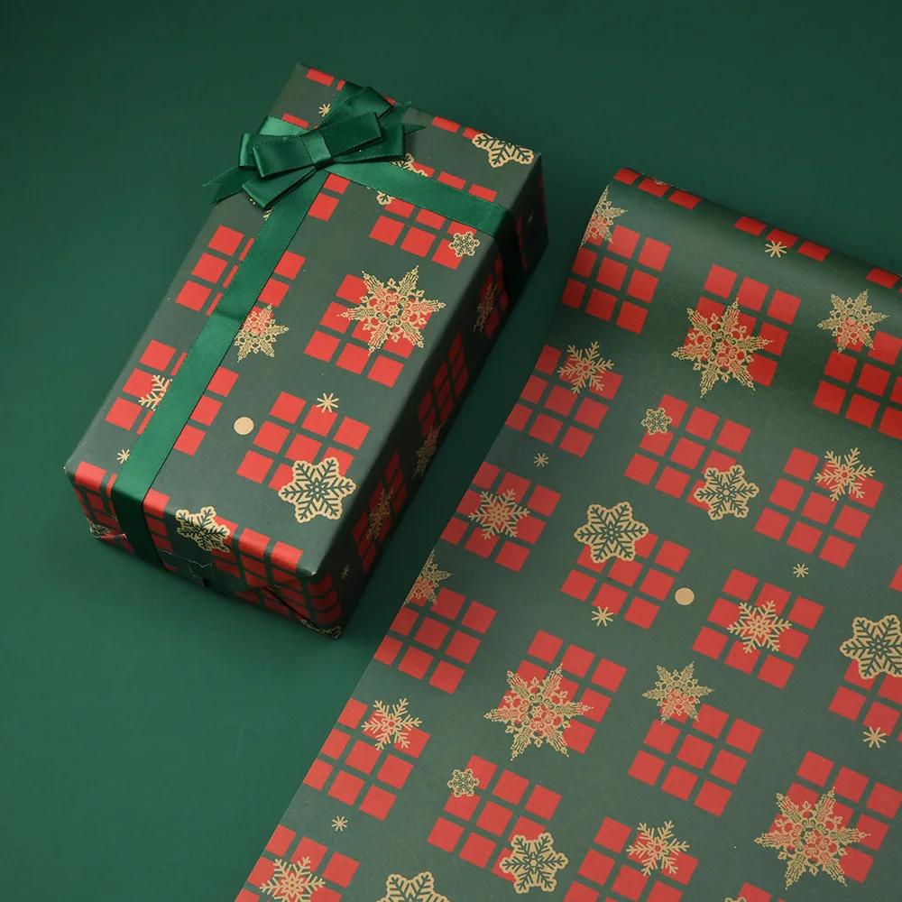 Kraft Gift Wrapping Paper Christmas Gift Packing Paper Parcel Packing Art Craft Home Decoration Festive Party Supplies