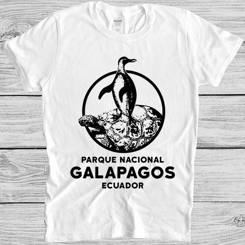 Galapagos National Park Ecuador Penguin Tortoise Funny Gift Tee T Shirt M1210