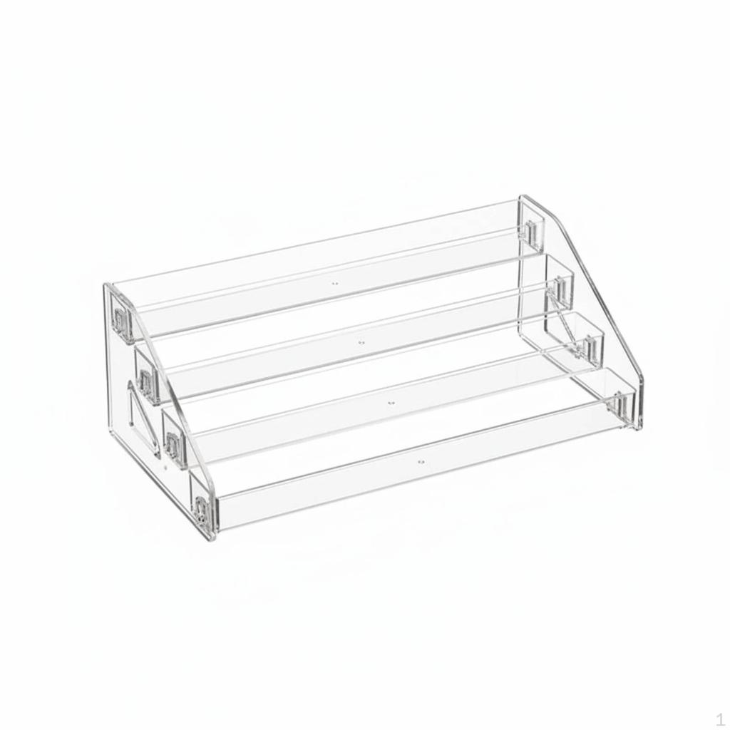 Card Display Stand Tiered Acrylic Compact Organizer for Reception