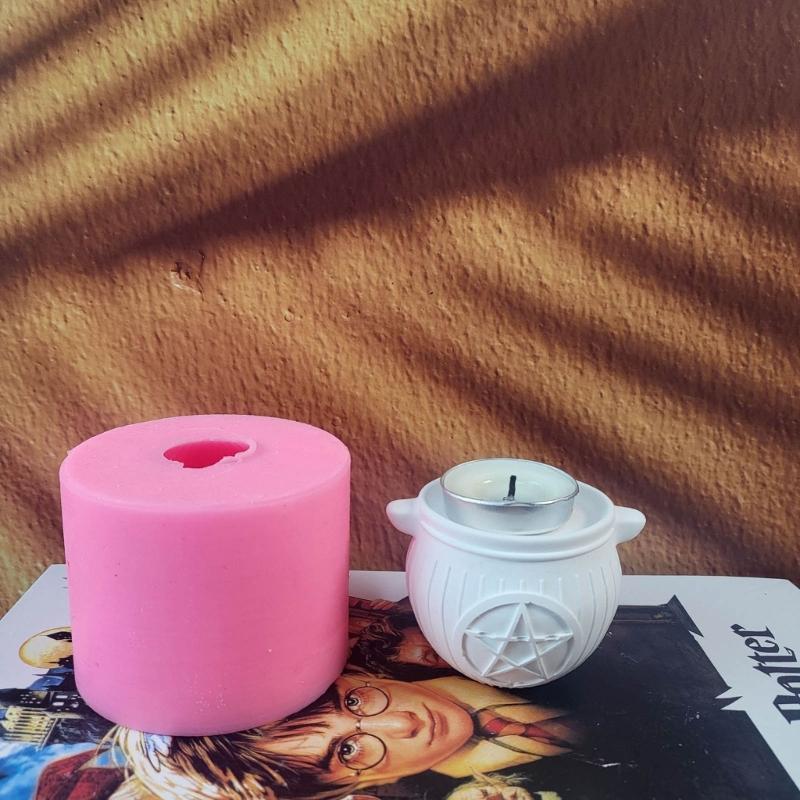 Ball Candlesticks Silicone Molds Star Candle Holder Resins Molds DIY Epoxys Castings Mould for Table Home Decorations