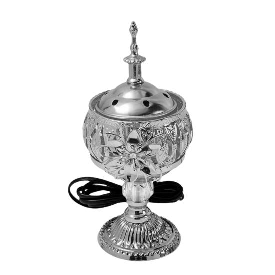 Electric Incense Burner Metal Arabian Style Incense Cone Holder Middle