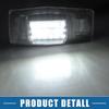 Car 6000K White LED License Plate Light Assembly YL8Z13550AA 2835SMD for Mazda Miata MX-5 1999-2005 ABS Clear Black 1 Pair