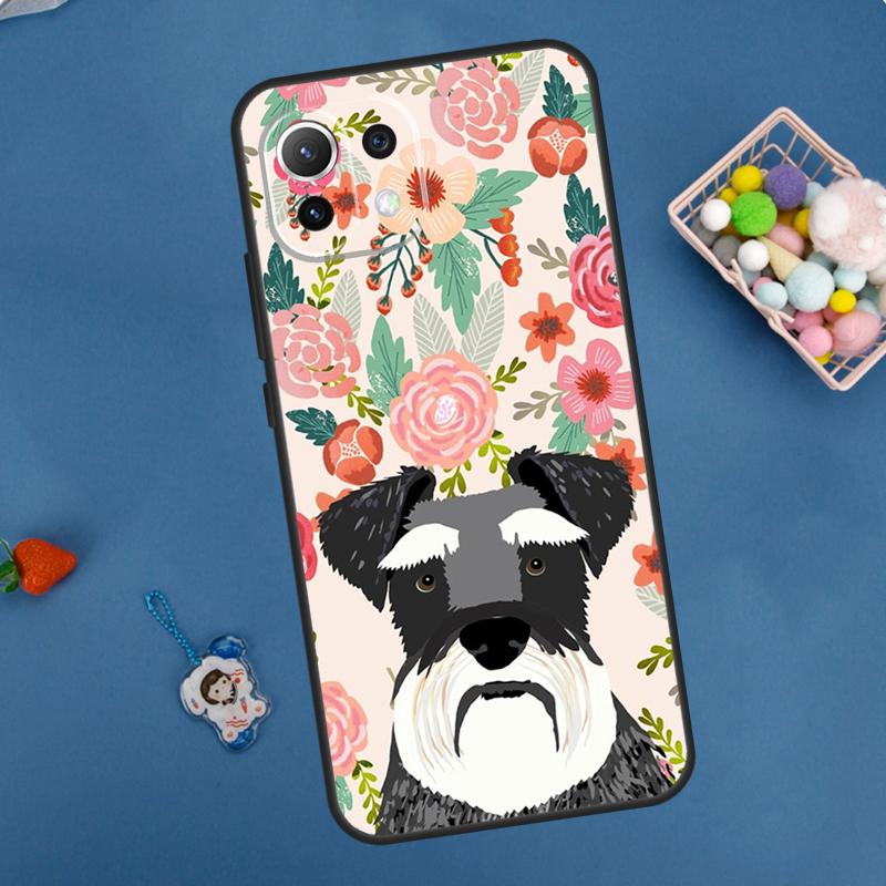 Schnauzer Puppy Dog Case For Xiaomi 14 13 15 Ultra 11T 12T 13T 14T Pro POCO X7 Pro X3 X5 F5 F6 M6 X6 Pro Cover