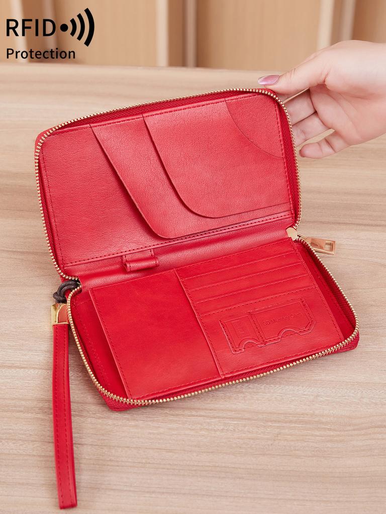 Minimalistische Retro-RFID-Passhülle, multifunktionaler Ausweishalter, Bankkartenhalter, Passhalter, hochwertiges PU-Leder, Reisezubehör