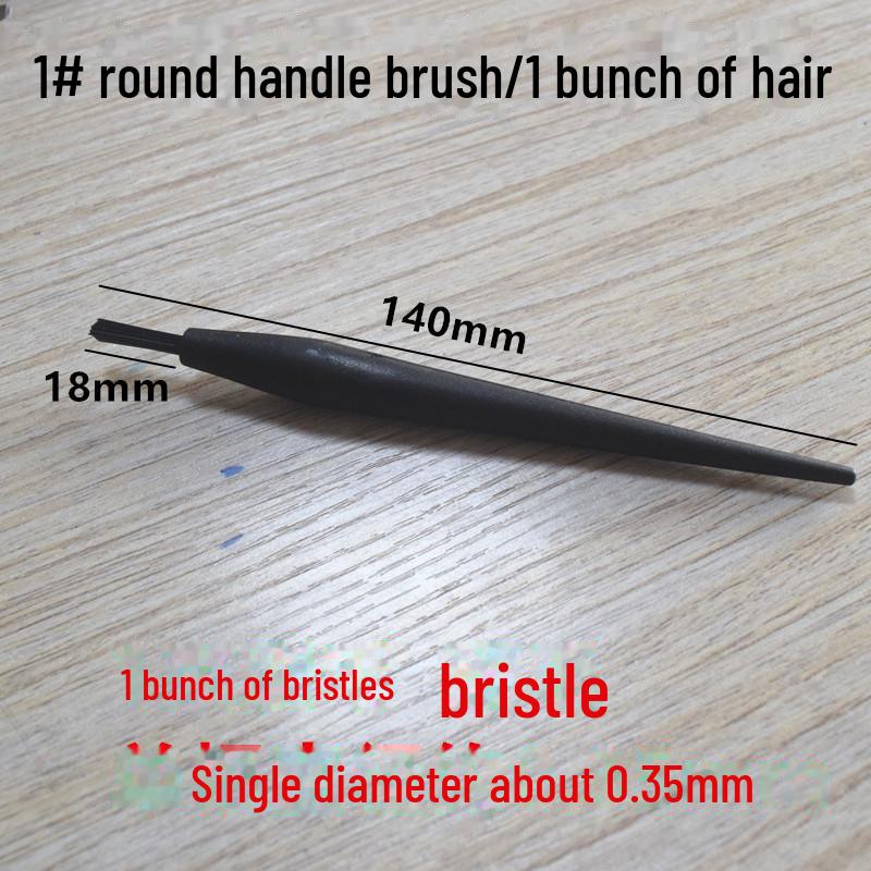 Ensemble de brosses antistatiques pour nettoyer téléphone, ordinateur, poussière de clavier et cartes PCB avec manche rond coudé