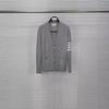 Unisex V-Neck Wool Cardigan - Autumn/Winter, Casual & Comfortable, 5-Button Design