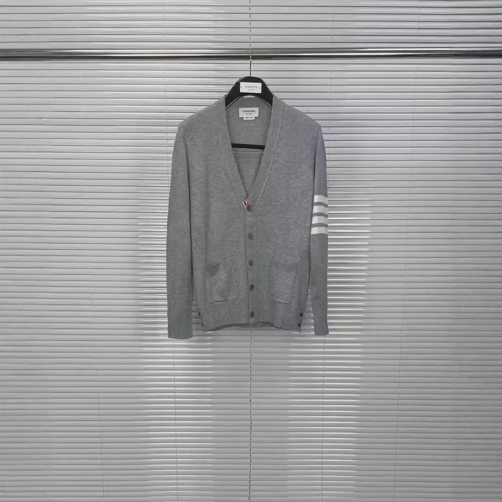 Unisex V-Neck Wool Cardigan - Autumn/Winter, Casual & Comfortable, 5-Button Design