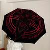 1pc Baphomet Symbol Satanic Art Umbrella with Plastic Handle,Suitable for All Seasons Home Travel Outdoor UmbrellaDD1274